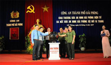 Ra mắt báo điện tử An ninh Hải Phòng