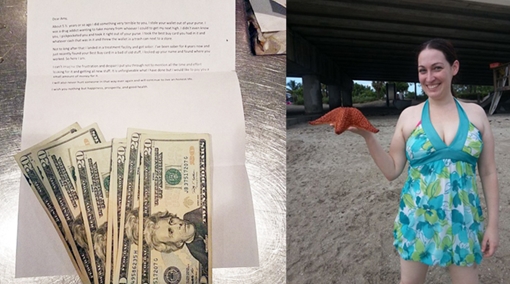 Ăn cắp trả tiền, kèm tâm thư