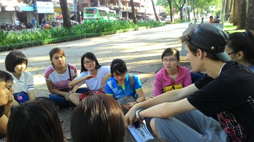 Muốn học tiếng Anh, ra công viên nhanh