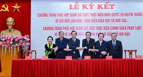 Tăng cường công tác phối hợp giám sát trong lĩnh vực giáo dục đào tạo và bảo vệ môi trường