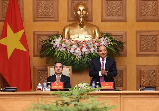 Thủ tướng gặp mặt DN tham dự Diễn đàn cấp cao Công nghiệp 4.0
