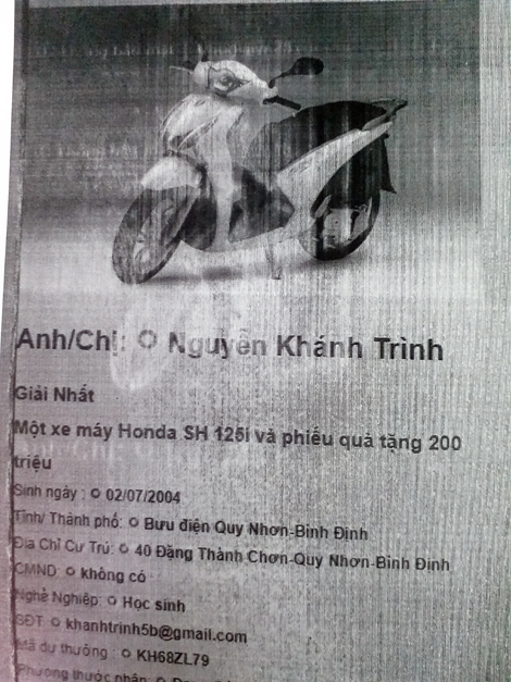 Mắc nợ vì... nhận quà “trúng thưởng”