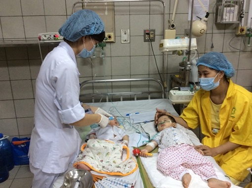 Trẻ bị mắc sởi nhập viện gia tăng