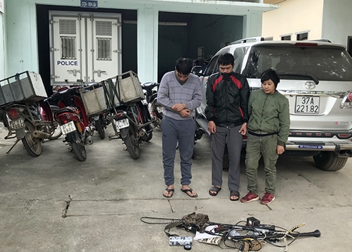 Băng trộm chó đi Fortuner, thủ kích điện