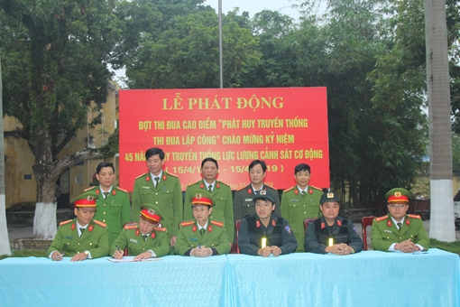 Thi đua kỷ niệm 45 năm Ngày truyền thống lực lượng CSCĐ