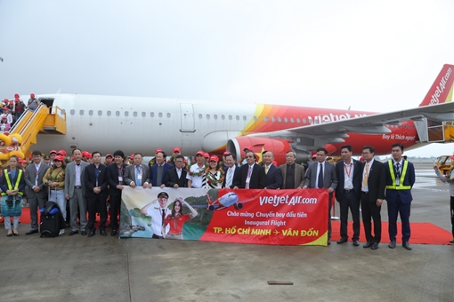 VietjetAir chính thức mở đường bay Vân Đồn - TP HCM
