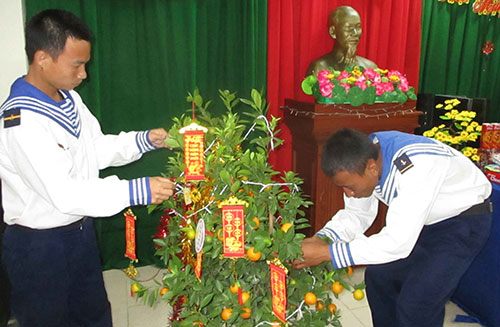 Sắc Xuân ngập tràn giữa biển trời Trường Sa