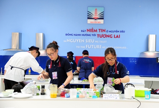 Ngày hội thu hút đông đảo học sinh tham gia tại trường Nguyễn Siêu