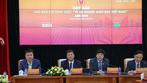 Phát động Giải báo chí toàn quốc “Vì sự nghiệp giáo dục Việt Nam” năm 2019