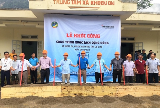 Heineken Việt Nam tài trợ công trình nước sạch cho cộng đồng tại Lai Châu