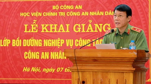 Khai giảng lớp bồi dưỡng nghiệp vụ công tác tham mưu CAND năm 2019