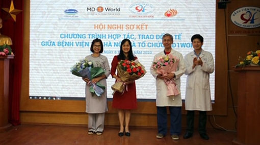 Bệnh viện tim Hà Nội và tổ chức MD1WORLD mang nhiều cơ hội cho bệnh nhân nhi tim mạch