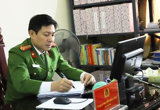 Trung tá Nguyễn Ngọc Sáng - người đội trưởng tận tụy vì dân