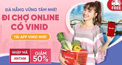 VinID “bắt tay” VinMart triển khai tính năng Đi chợ online tại Đà Nẵng