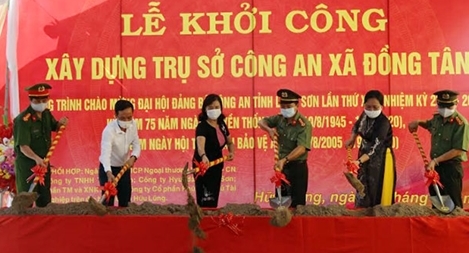 Khởi công xây dựng trụ sở Công an xã Đồng Tân 