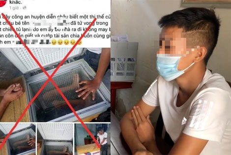 Dàn cảnh chụp ảnh rồi bịa chuyện có người bị sát hại để 'câu like'