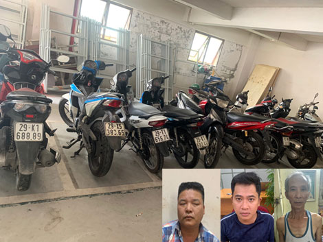 Triệt phá đường dây trộm cắp xe máy tiêu thụ trên mạng xã hội