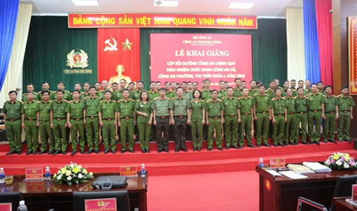 Mở lớp bồi dưỡng Công an chính quy đảm nhiệm chức danh công an xã, phường, thị trấn