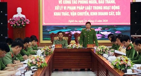 Quyết liệt đấu tranh với tội phạm trong lĩnh vực khai thác cát, sỏi