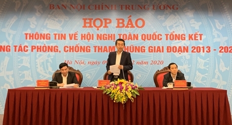 Công tác phòng, chống tham nhũng không dừng, không nghỉ mà ngày càng quyết liệt