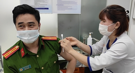 Công an tỉnh Bắc Giang triển khai tiêm vaccine chống COVID-19 cho CBCS
