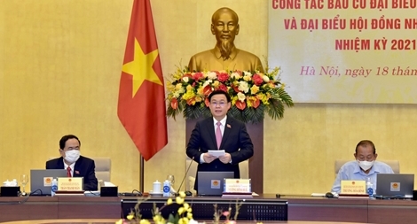 Hội nghị trực tuyến toàn quốc triển khai công tác bầu cử: Chuẩn bị kỹ các vấn đề phát sinh do COVID -19