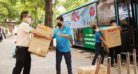 BRGMART tham gia cung ứng hàng hoá thiết yếu tại chương trình “Siêu thị 0 đồng”