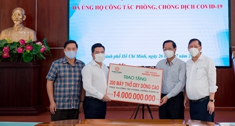 Tập đoàn Hưng Thịnh hỗ trợ hàng chục tỷ đồng cho TP Hồ Chí Minh phòng, chống dịch COVID-19