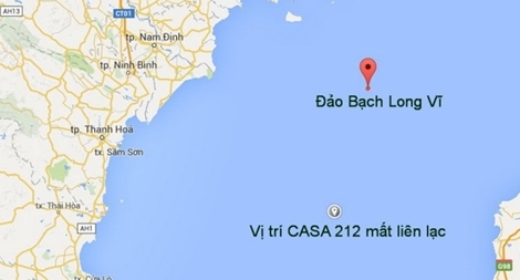 Tìm kiếm máy bay gặp nạn: Phát hiện vệt dầu loang gần đảo Bạch Long Vĩ