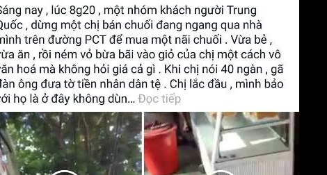  Du khách Trung Quốc bị “tố” có hành động xấu với phụ nữ bán rong