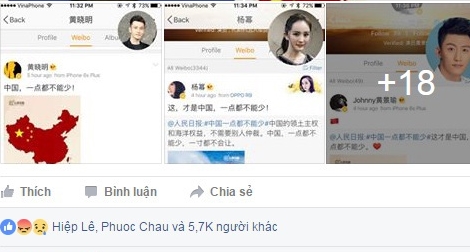 Fan Việt “tẩy chay” thần tượng Hoa ngữ công khai ủng hộ “đường lưỡi bò” 