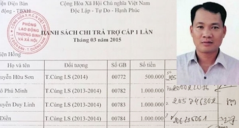 Cán bộ xã làm giả chữ ký gia đình liệt sĩ chiếm đoạt tiền thờ cúng