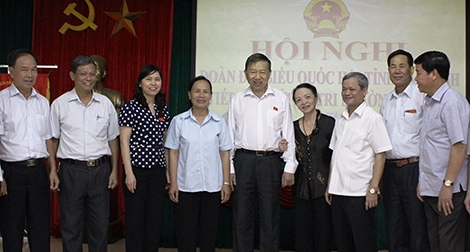 Bộ trưởng Tô Lâm tiếp xúc cử tri tại tỉnh Bắc Ninh