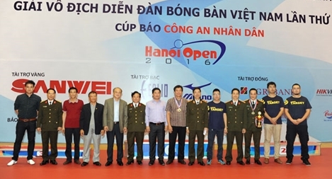 Bế mạc giải vô địch Diễn đàn bóng bàn Việt Nam tranh Cúp Báo CAND lần thứ 10