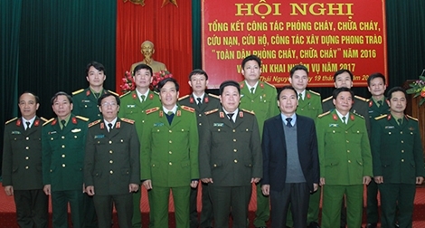 Cảnh sát PCCC Thái Nguyên triển khai công tác năm 2017