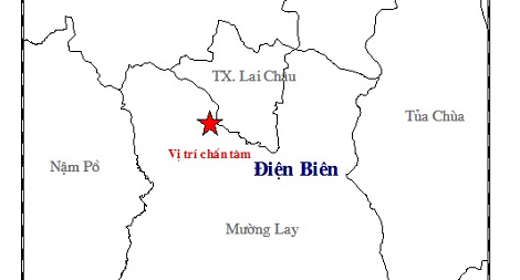 Liên tiếp xảy ra động đất ở Điện Biên 