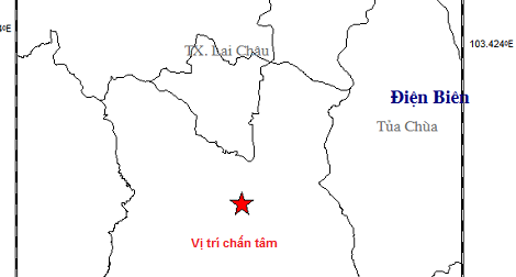 Lại xảy ra động đất 2,9 độ richter tại Điện Biên 