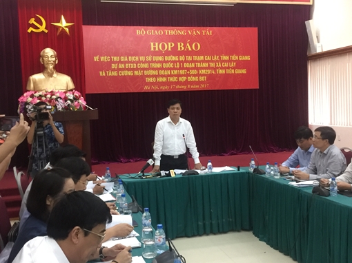 Thứ trưởng Bộ GTVT: Trạm thu phí Cai Lậy đang đặt đúng vị trí