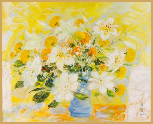 Tranh của họa sĩ triệu USD Việt Nam được đưa về Hà Nội đấu giá