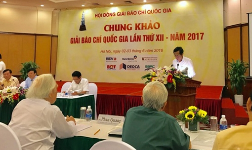 Khai mạc chấm chung khảo Giải báo chí quốc gia 2017