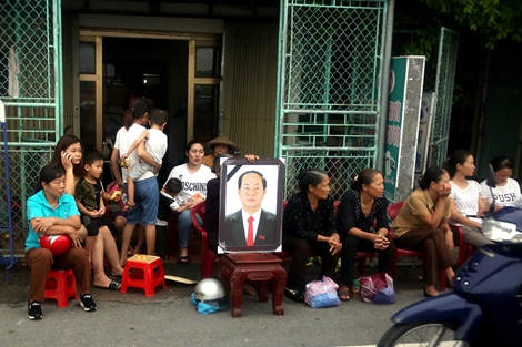 Quê nhà tiếc thương Chủ tịch nước Trần Đại Quang