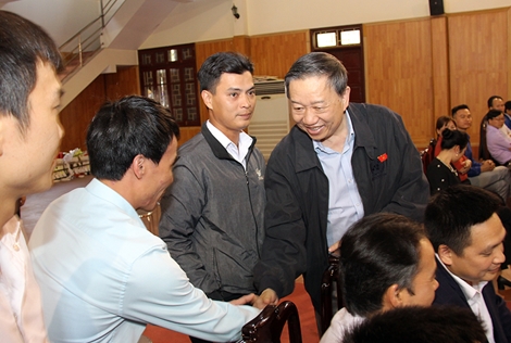 Bộ trưởng Tô Lâm tiếp xúc cử tri huyện Tiên Du, Bắc Ninh