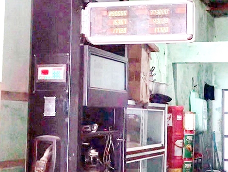 Đình chỉ một cơ sở kinh doanh diezen không phép nằm trong khu dân cư