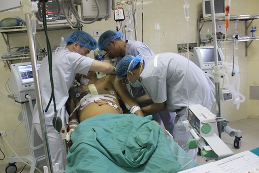 Cứu sống người đàn ông vỡ tim do tai nạn giao thông