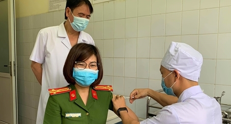 BV Y học cổ truyền Bộ Công an triển khai tiêm 650 liều vaccine phòng COVID-19