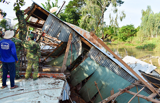An Giang tiếp tục sạt lở nghiêm trọng