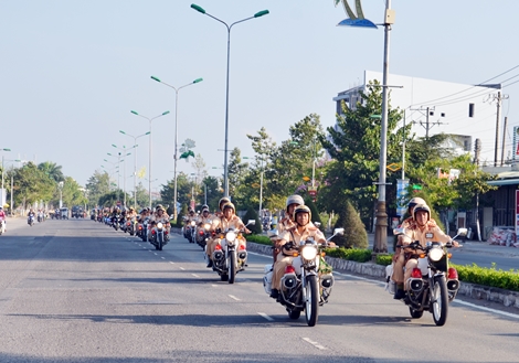 Công an tỉnh Bến Tre ra quân cao điểm đảm bảo an toàn dịp lễ 30-4 và 1-5