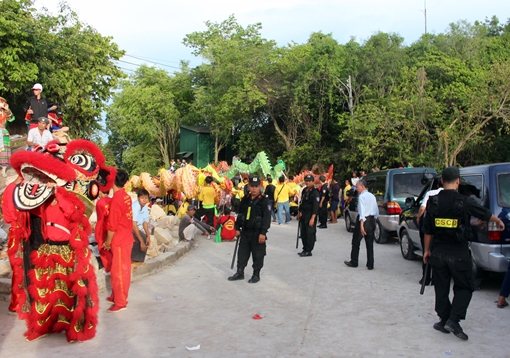 Đảm bảo ANTT tại lễ hội Vía Bà Chúa Xứ 