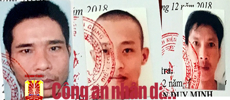 Truy nã 3 phạm nhân trốn khỏi Trại tạm giam Công an tỉnh Kiên Giang