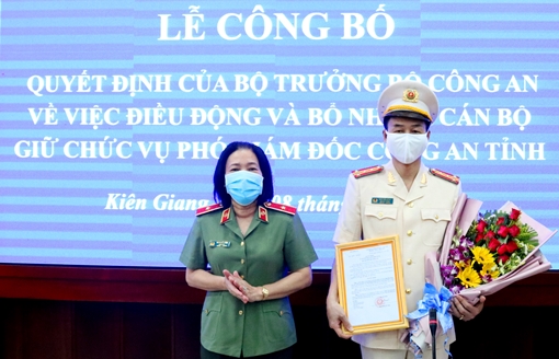Công an tỉnh Kiên Giang có tân Phó Giám đốc